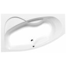 Raumspar Badewanne MAMBA 170x100x44cm, links,weiss