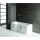SKALI Badewanne mit Duschzone 167,5x85/75x40 cm, links, weiss