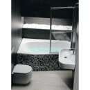Raumspar Badewanne ASTRA WR 165x90x48cm, rechts, weiss