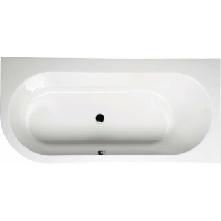 Raumspar Badewanne ASTRA 165x80x48cm rechts, weiss