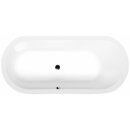ASTRA O Ovale Badewanne mit Füssen 165x75x48cm, weiss