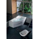Raumspar Badewanne MAMBA 160x95x45cm, links, weiss