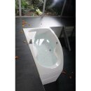 Raumspar Badewanne MAMBA 160x95x45cm, links, weiss