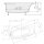 Raumspar Badewanne MAMBA 160x95x45cm, links, weiss