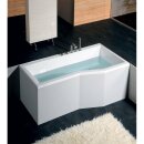 VERSYS R asymmetrische Badewanne 160x84x70cm, rechts, weiss