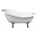 RETRO freistehende Badewanne 160x73x82cm, Füsse Chrom