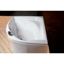 Raumspar Badewanne TANYA 160x120x49cm, rechts, weiss