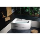 Raumspar Badewanne EVIA 160x100x47cm, links, weiss