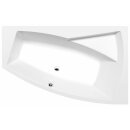 Raumspar Badewanne EVIA 160x100x47cm, rechts, weiss
