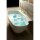 NIGRA Freistehende Gussmarmor-Badewanne 158x80x45cm, weiss