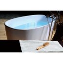 TEss Freistehende Badewanne 157x70x67cm, weiss