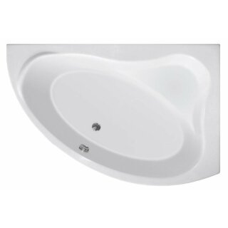 ORAVA Badewanne 150x90x38cm ohne Füsse, rechts, weiss