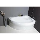 ORAVA Badewanne 150x90x38cm ohne Füsse, rechts, weiss