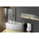 Raumspar Badewanne TIGRA 150x75x46cm, Rechts, weiss