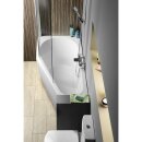 Raumspar Badewanne TIGRA 150x75x46cm links, weiss