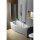 Raumspar Badewanne TIGRA 150x75x46cm links, weiss
