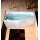 Raumspar Badewanne TIGRA 150x75x46cm links, weiss