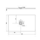 FLEXIA Duschwanne 130x80x3,5cm