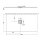 FLEXIA Gussmarmor-Duschwanne 130x70x3cm,