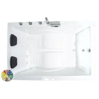 2-Personen-Badewanne Zenpool Model Anne, 180x130cm, RAL Farbe nach Wunsch