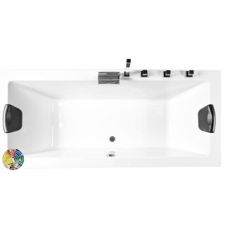 Rechteck-Badewanne Zenpool Model Leandra, 180x80cm, RAL Farbe nach Wunsch
