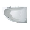 Raumspar-Badewanne Zenpool Model Amira, 180x130cm RECHTS,...