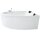Raumspar-Badewanne Zenpool Model Amira, 180x130cm RECHTS, RAL Farbe nach Wunsch