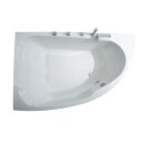 Raumspar-Badewanne Zenpool Model Amira, 180x130cm LINKS,...