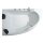Raumspar-Badewanne Zenpool Model Amira, 180x130cm LINKS, RAL Farbe nach Wunsch