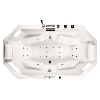 Achteck-Whirlpool Zenpool Model Maja, 200x115cm