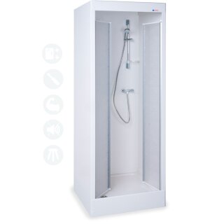 Grumbach Fertigdusche STANDARD 80x80cm, Boiler und Pumpe möglich