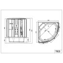 Badsanitaer Komplettdusche Lorenz 130x130cm