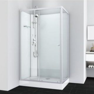 Badsanitaer Komplettdusche Laura 120x80cm