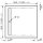 HSK ACRYL-DUSCHWANNE Quadrat 100x100cm, super-flach