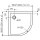 HSK MARMOR-POLYMER-DUSCHWANNE Viertelkreis 100x100cm, super-flach
